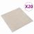 Covor 20 pcs Bej deschis 50 x 50 cm 100% polipropilenă GartenMobel Dekor