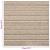 Covor 20 pcs Bej în dungi 50 x 50 cm 100% polipropilenă GartenMobel Dekor