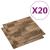 Carpetă pentru podea 20 pcs Maro 50 x 50 cm PP GartenMobel Dekor