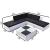 Set mobilier de grădină cu perne, 6 piese, alb, poliratan GartenMobel Dekor