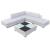 Set mobilier de grădină cu perne, 6 piese, alb, poliratan GartenMobel Dekor