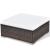 Set mobilier de grădină cu perne, 5 piese, maro, poliratan GartenMobel Dekor