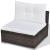 Set mobilier de grădină cu perne, 5 piese, maro, poliratan GartenMobel Dekor