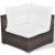 Set mobilier de grădină cu perne, 5 piese, maro, poliratan GartenMobel Dekor