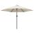 Umbrelă de soare de grădină în consolă cu LED, alb nisipiu, 3 m GartenMobel Dekor