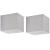 Corpuri de iluminat tip cub pentru perete exterior, 2 buc. GartenMobel Dekor