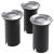 Corpuri de iluminat LED pentru sol, exterior, rotunde, 3 buc. GartenMobel Dekor