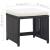 Set mobilier de exterior cu perne, 5 piese, negru, poliratan GartenMobel Dekor