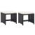Set mobilier de exterior cu perne, 5 piese, negru, poliratan GartenMobel Dekor
