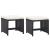 Set mobilier de exterior cu perne, 9 piese, negru, poliratan GartenMobel Dekor