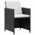Set mobilier de exterior cu perne, 9 piese, negru, poliratan GartenMobel Dekor