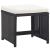 Set mobilier de exterior cu perne, 9 piese, negru, poliratan GartenMobel Dekor
