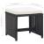 Set mobilier de exterior cu perne, 9 piese, negru, poliratan GartenMobel Dekor