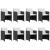 Set mobilier de exterior cu perne, 13 piese, negru, poliratan GartenMobel Dekor