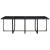 Set mobilier de exterior cu perne, 13 piese, negru, poliratan GartenMobel Dekor