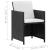 Set mobilier de exterior cu perne, 13 piese, negru, poliratan GartenMobel Dekor
