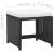 Set mobilier de exterior cu perne, 13 piese, negru, poliratan GartenMobel Dekor