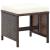 Set mobilier de exterior cu perne, 5 piese, maro, poliratan GartenMobel Dekor
