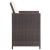 Set mobilier de exterior cu perne, 9 piese, maro, poliratan GartenMobel Dekor
