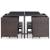 Set mobilier de exterior cu perne, 9 piese, maro, poliratan GartenMobel Dekor
