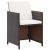 Set mobilier de exterior cu perne, 9 piese, maro, poliratan GartenMobel Dekor