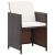 Set mobilier de exterior cu perne, 11 piese, maro, poliratan GartenMobel Dekor