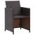 Set mobilier de exterior cu perne, 13 piese, maro, poliratan GartenMobel Dekor