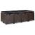 Set mobilier de exterior cu perne, 13 piese, maro, poliratan GartenMobel Dekor