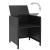 Set mobilier de exterior, 9 piese negru, poliratan, lemn acacia GartenMobel Dekor
