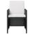 Set mobilier de exterior, 9 piese negru, poliratan, lemn acacia GartenMobel Dekor