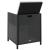 Set mobilier de exterior, 9 piese negru, poliratan, lemn acacia GartenMobel Dekor