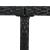 Set mobilier de exterior cu perne, 9 piese, negru, poliratan GartenMobel Dekor