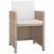 Set mobilier de exterior cu perne, 9 piese, bej, poliratan GartenMobel Dekor