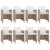 Set mobilier de exterior cu perne, 9 piese, bej, poliratan GartenMobel Dekor