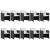 Set mobilier de exterior cu perne, 11 piese, negru, poliratan GartenMobel Dekor