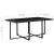 Set mobilier de exterior cu perne, 11 piese, negru, poliratan GartenMobel Dekor
