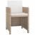 Set mobilier de exterior cu perne, 11 piese, bej, poliratan GartenMobel Dekor
