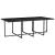 Set mobilier de exterior cu perne, 13 piese, negru, poliratan GartenMobel Dekor