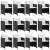 Set mobilier de exterior cu perne, 13 piese, negru, poliratan GartenMobel Dekor