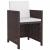 Set mobilier de exterior cu perne, 13 piese, maro, poliratan GartenMobel Dekor