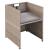 Set mobilier de exterior cu perne, 9 piese, bej, poliratan GartenMobel Dekor
