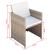 Set mobilier de exterior cu perne, 9 piese, bej, poliratan GartenMobel Dekor