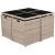 Set mobilier de exterior cu perne, 9 piese, bej, poliratan GartenMobel Dekor