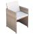 Set mobilier de exterior cu perne, 9 piese, bej, poliratan GartenMobel Dekor