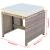 Set mobilier de exterior cu perne, 13 piese, bej, poliratan GartenMobel Dekor