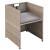 Set mobilier de exterior cu perne, 13 piese, bej, poliratan GartenMobel Dekor
