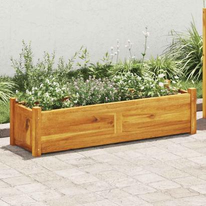 Strat înălțat de grădină, 100x30x25 cm, lemn de acacia  GartenMobel Dekor