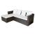 Set mobilier de grădină cu perne, 4 piese, maro, poliratan GartenMobel Dekor