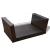 Set mobilier de grădină cu perne, 4 piese, maro, poliratan GartenMobel Dekor