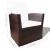 Set mobilier de grădină cu perne, 4 piese, maro, poliratan GartenMobel Dekor